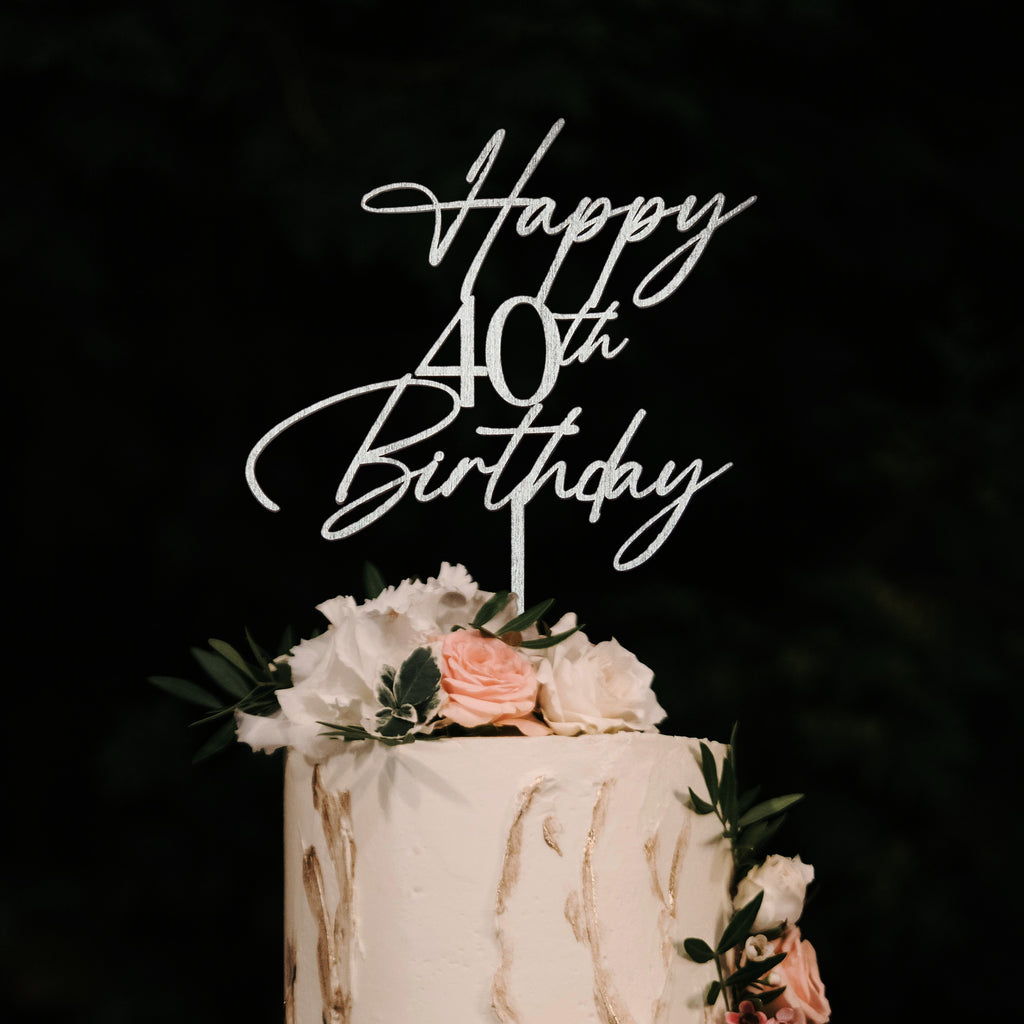 Tortni okras (cake topper) - Happy birthday