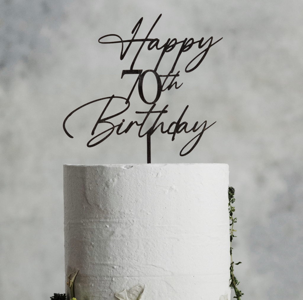 Tortni okras (cake topper) - Happy birthday