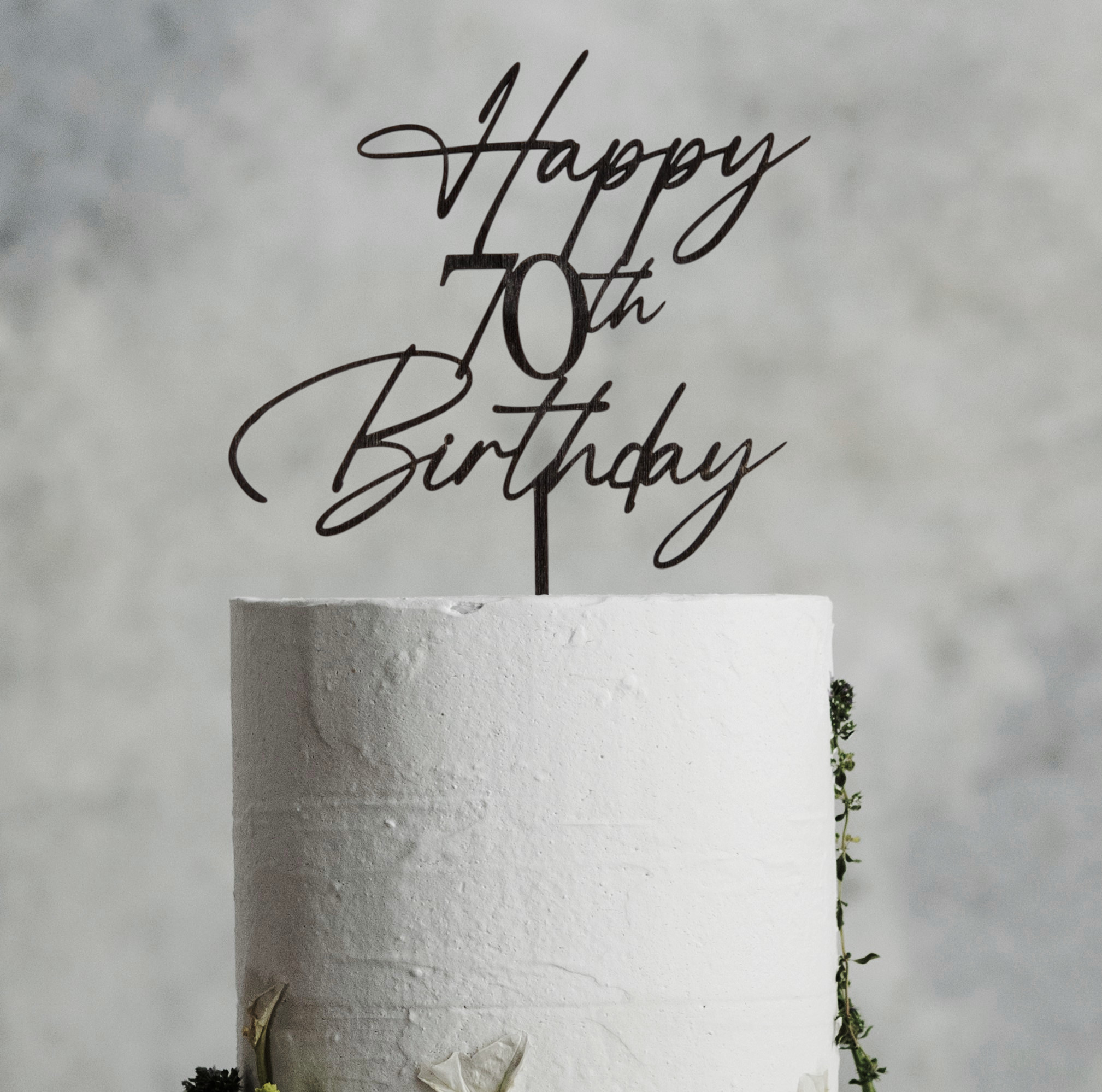 Tortni okras (cake topper) - Happy birthday
