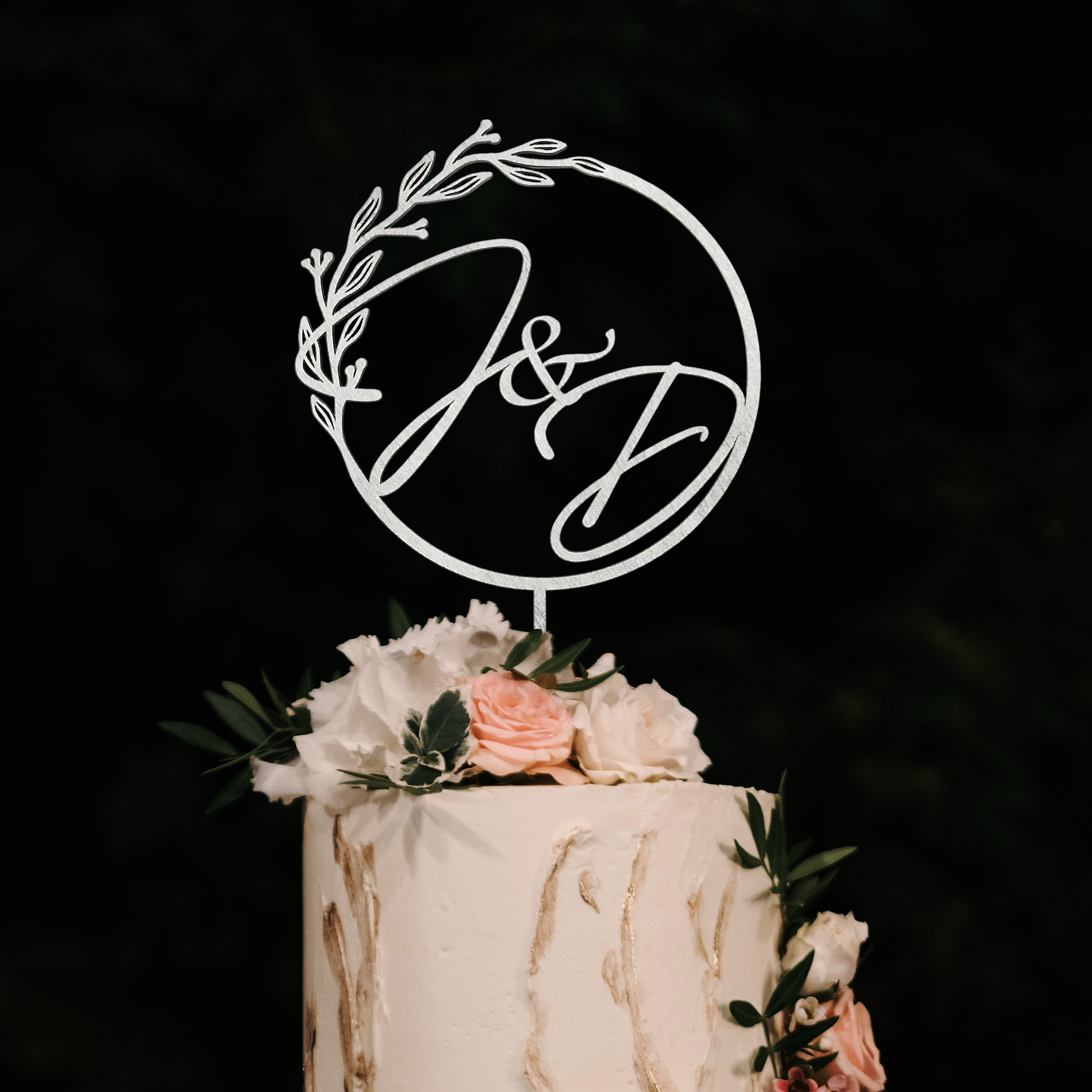 Tortni okras (cake topper) - A&B