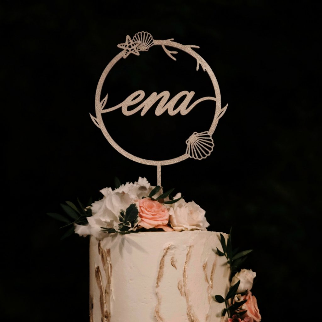 Tortni okras (cake topper) - Ena na plaži