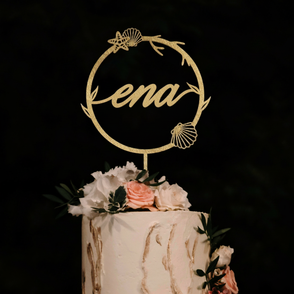 Tortni okras (cake topper) - Ena na plaži