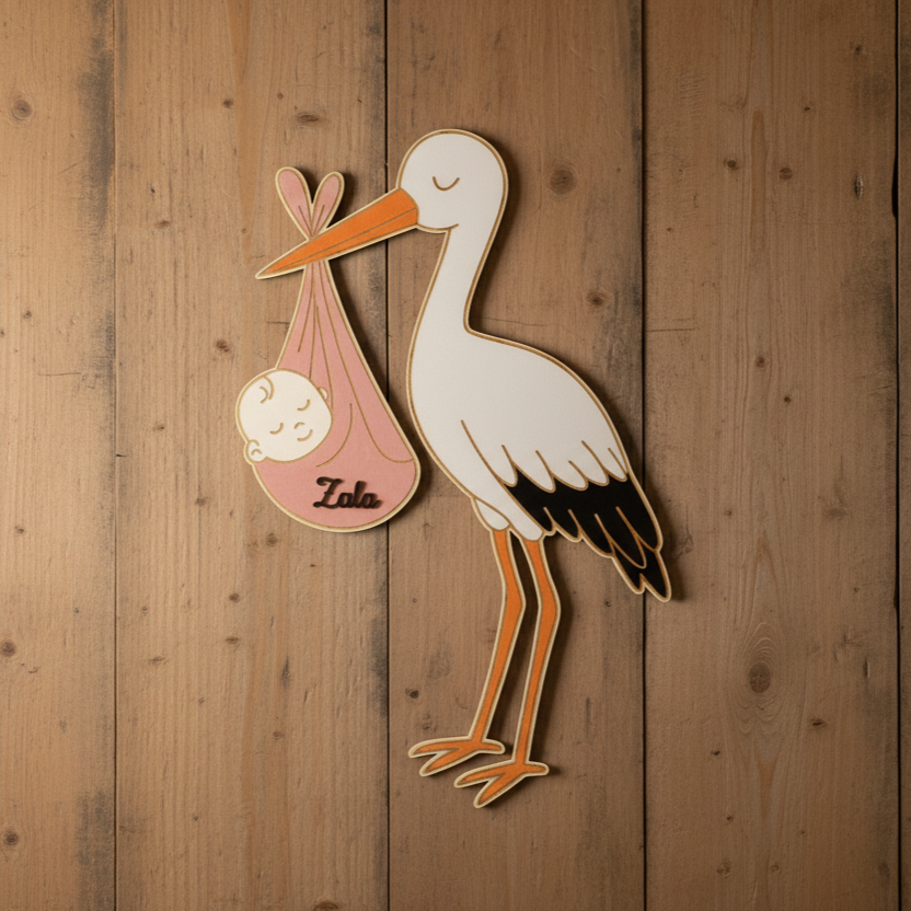 Oznanilo rojstva otroka - Štorklja