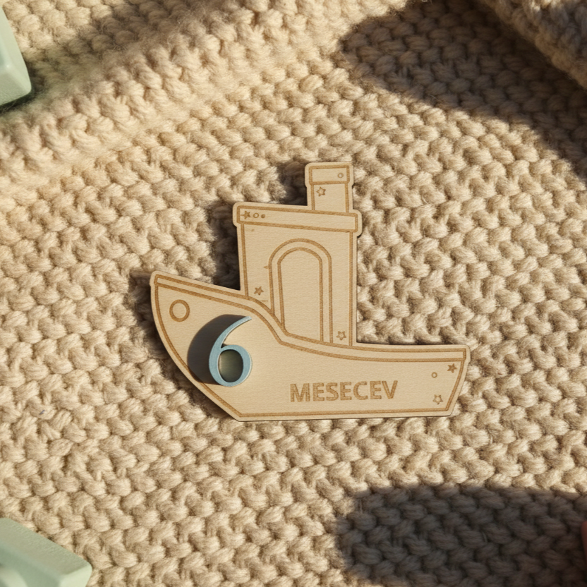 Leseni mesečni mejniki - Ladjica