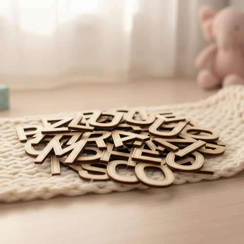 wooden slovene alphabet cutout didactic educational toys montessori